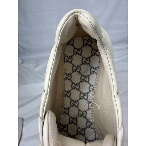 Men\'s Size 11.5 Gucci Rython Logo Ivory SPB-JB 366626